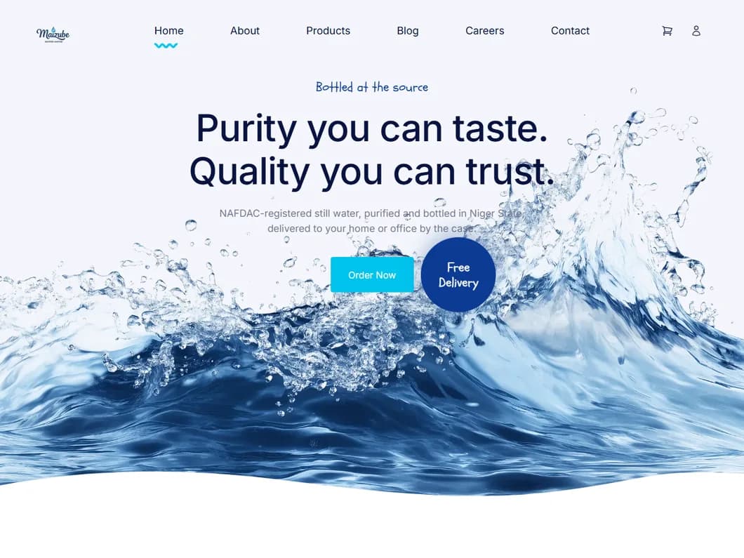 Maizube Waters ERP screenshot